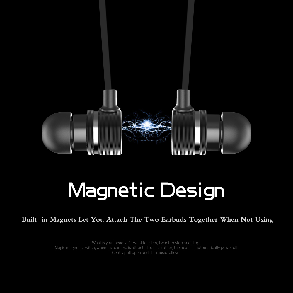 Tai Nghe Nhạc H8 BT Không Dây Có Móc Tai Điều Khiển Từ Tính Thiết Kế 3D