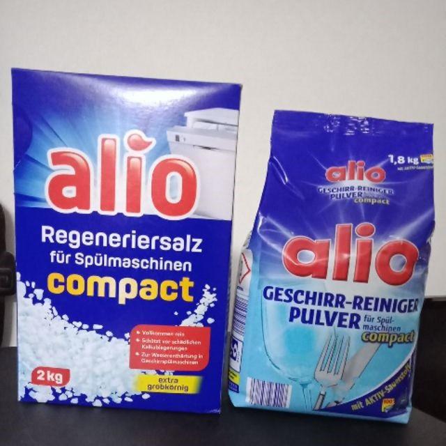 Combo Bột rửa và muối làm mềm nước Alio