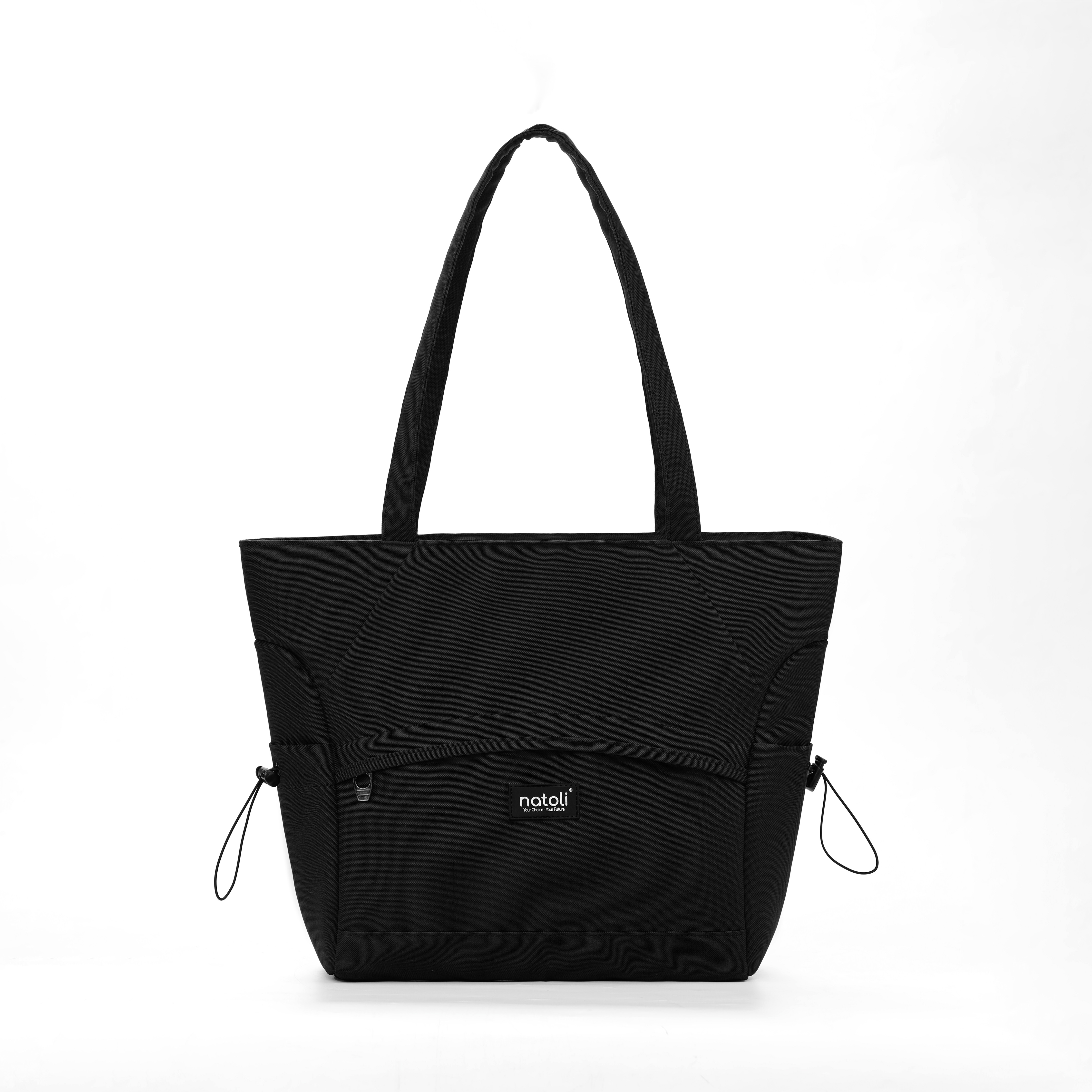 Túi tote vải canvas nữ NATOLI nhiều ngăn có khóa kéo chống nước cao cấp - BST Side Cinch Bag T20