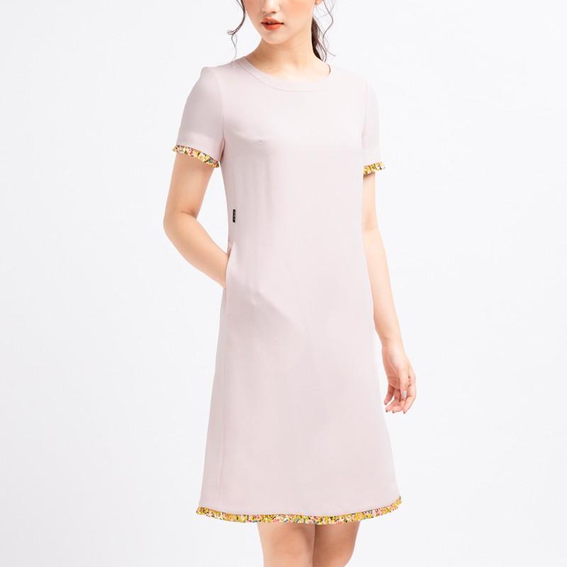 A.GIN - Đầm dáng suông màu hồng pastel - D020108