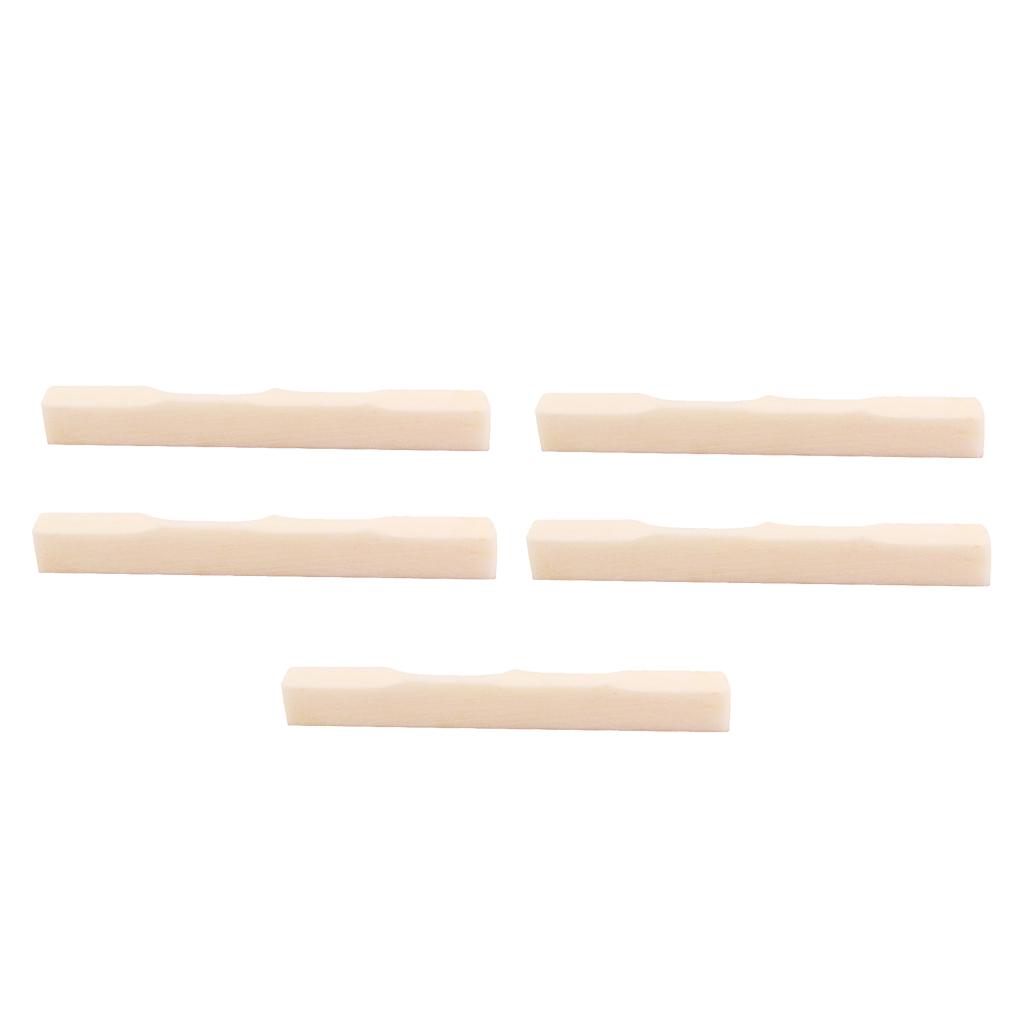 5 Pieces Bone Bridge Saddles Ukulele Guitar Bone Saddle Musical Instruments And DJ Equipment