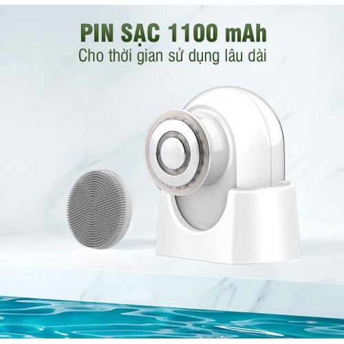 Máy Massage Mặt, Nâng Cơ Điện Di Tinh Chất Làm Trẻ Hóa Da Kết Hợp Rửa Mặt Nikio NK-121