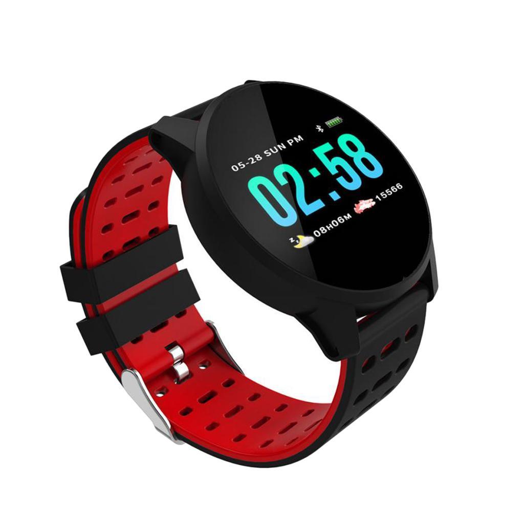 Men Sports Bluetooth Smart Watch Fitness Tracker Bracelet IP67 Waterproof Black