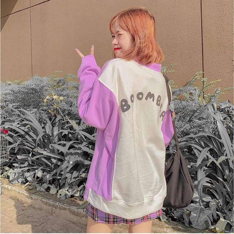 Áo Khoác Cardigan Sweater Jacket BOMBER Unisex Form Rộng Nữ Nam (4 Màu)