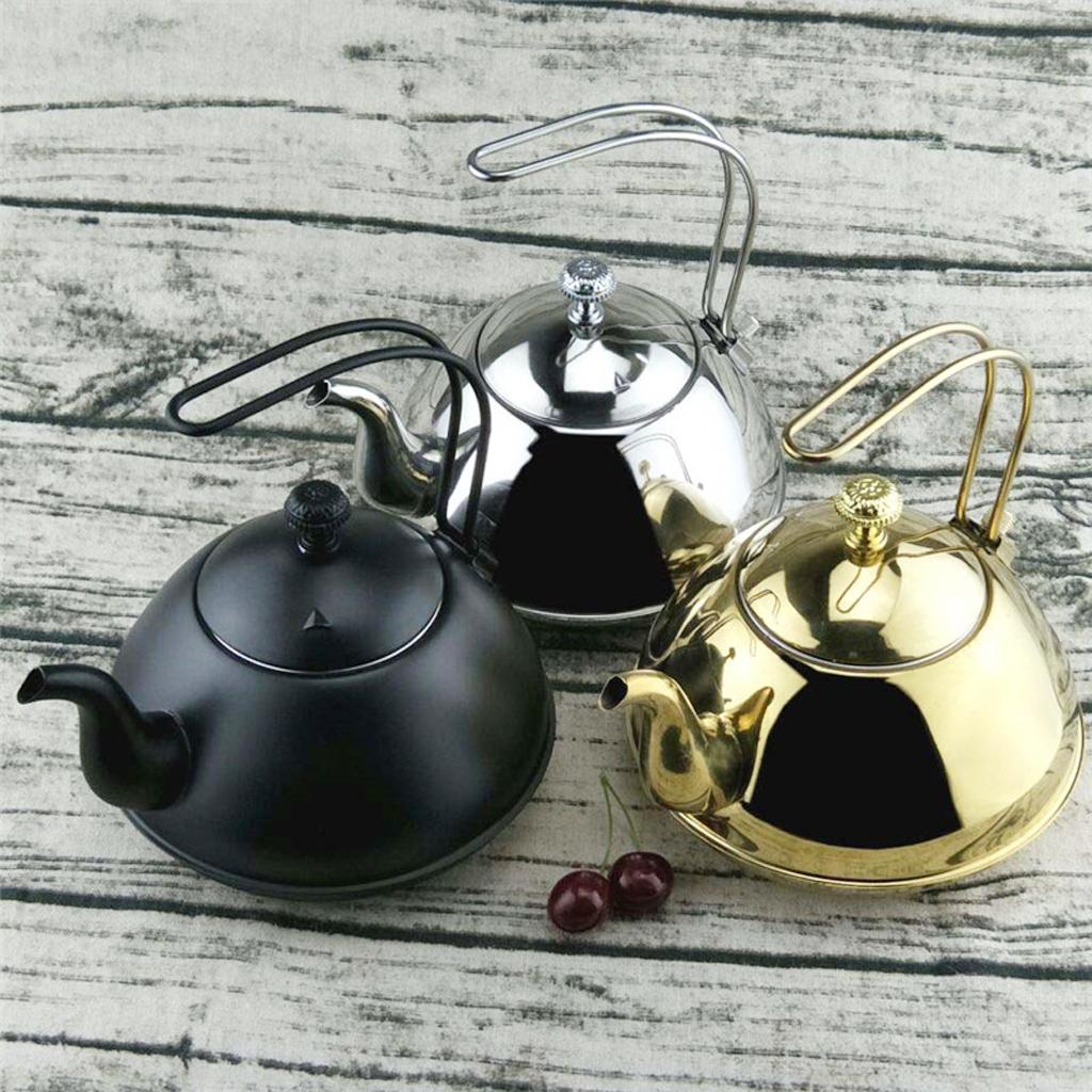 2L Whistling Tea Kettle with Handle Stainless Steel Teapot for Stovetops