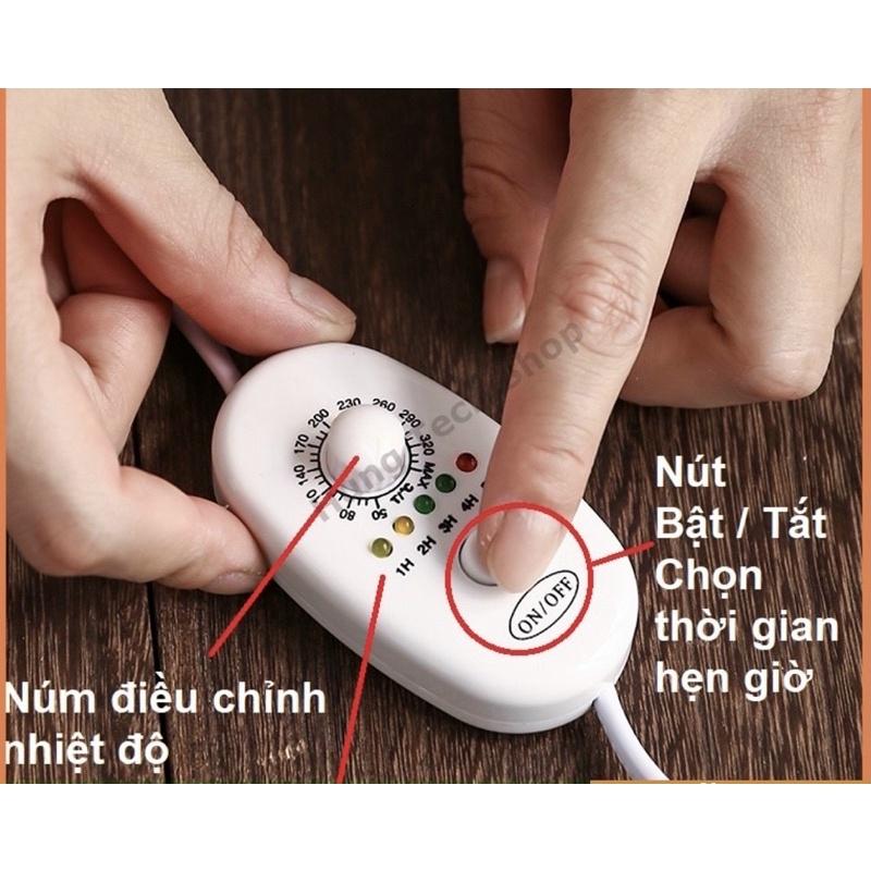 Lư điện xông trầm hương, tinh dầu, bột trầm đầy đủ chức năng hẹn giờ chỉnh nhiệt