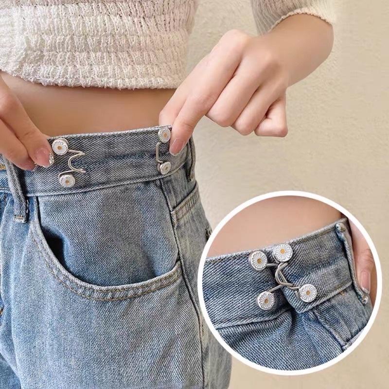 Nút Gài điều chỉnh lưng quần rộng Thắt lưng dạng gài - Móc thu hẹp eo quần Bò quần Jeans Nam Nữ - Chốt cài quần rộng eo