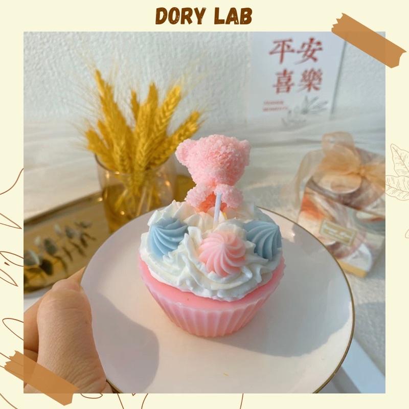 Nến Thơm Handmade Bánh Cupcake Gấu Con - Dory Lab