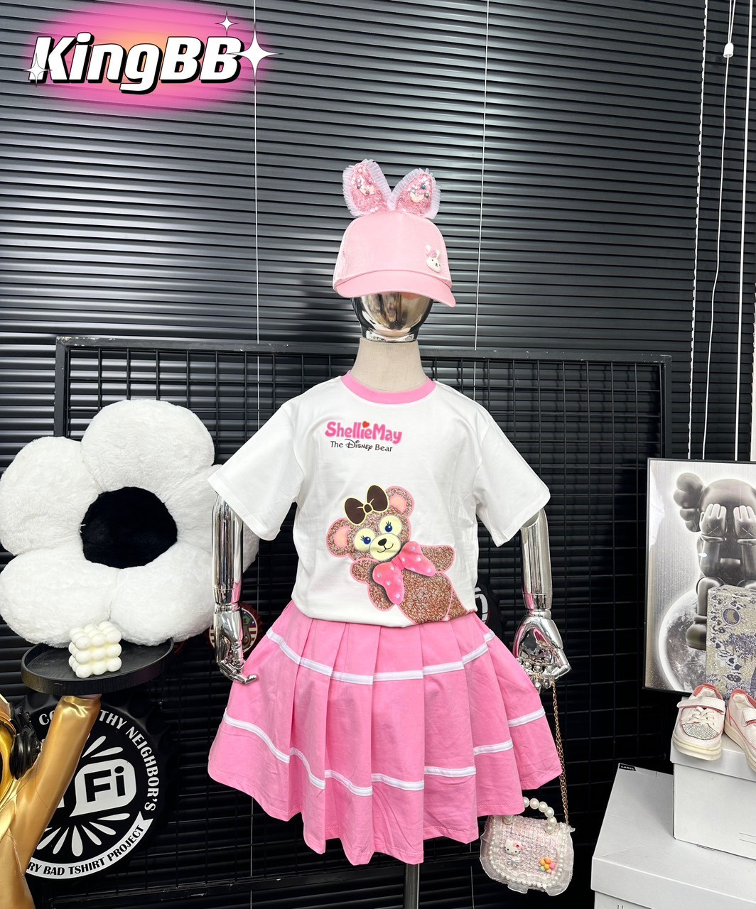 [MẪU MỚI] Đồ bộ bé gái, Bộ quần giả váy cho bé gái thể thao từ 20-40kg chất cotton mềm mịn mát