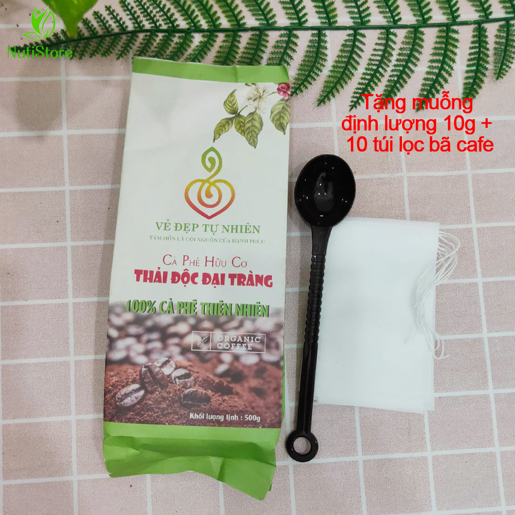 Bột cà phê thải độc đại tràng enema (Gói 500gr);100% Cà phê hữu cơ Robusta thích hợp cho detox duy trì, cà phê chuyên dùng thải độc đại tràng giúp đại tràng sạch, ngừa táo bón, cải thiện hệ tiêu hóa, giảm cân