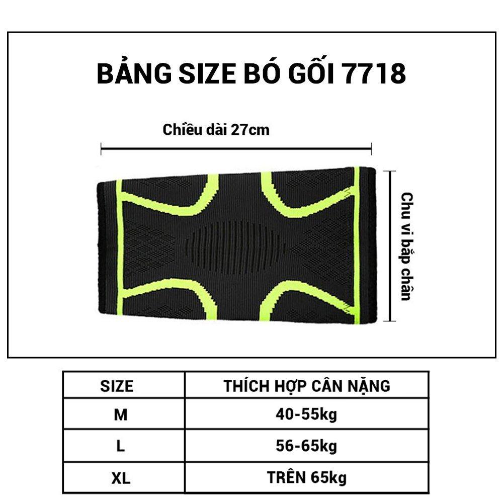 Băng gối, bó gối thể thao bóng đá, bóng chuyền co giãn đàn hồi bảo vệ gối cao cấp YASU YS7718 (1 chiếc)