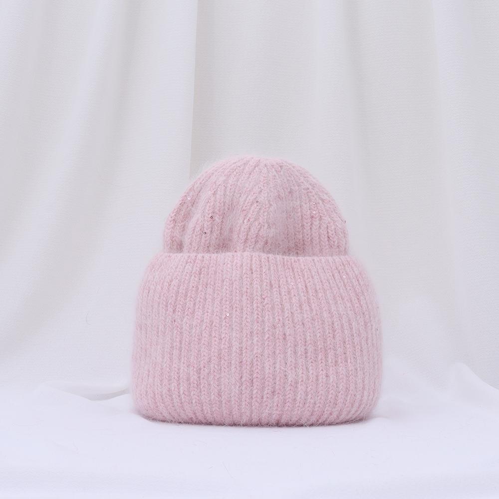 2021 Mới Thời Trang Thu Đông Hình Thỏ Tóc Mùa Đông Mũ Ấm Beanies Nón Thường Ngày Cho Nữ Trưởng Thành Cashmere Dệt Kim Bò Nón