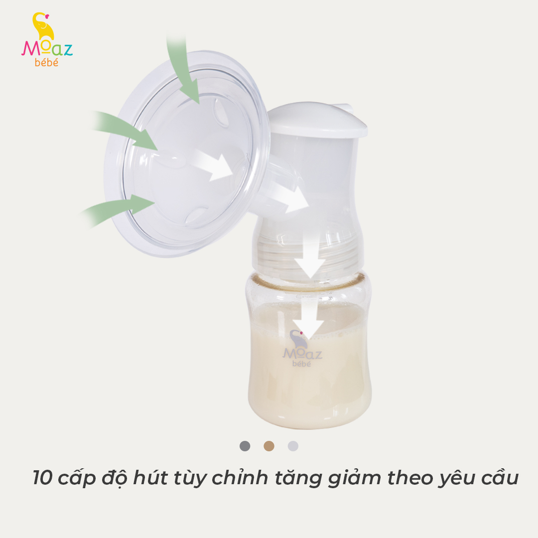 Máy hút sữa điện đôi Moaz Bébé MB029