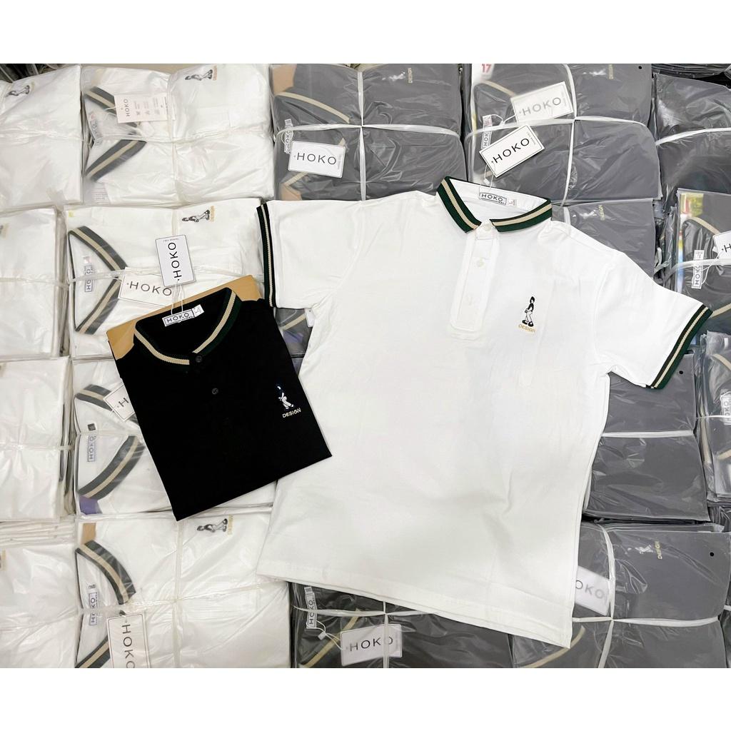 Áo thun Nam Phối Cổ Viền Cực Đẹp Fashion Eking Clothing x HOKO, Vải Cotton co giãn - Thấm Hút Tốt, Năng Động Trẻ Trung