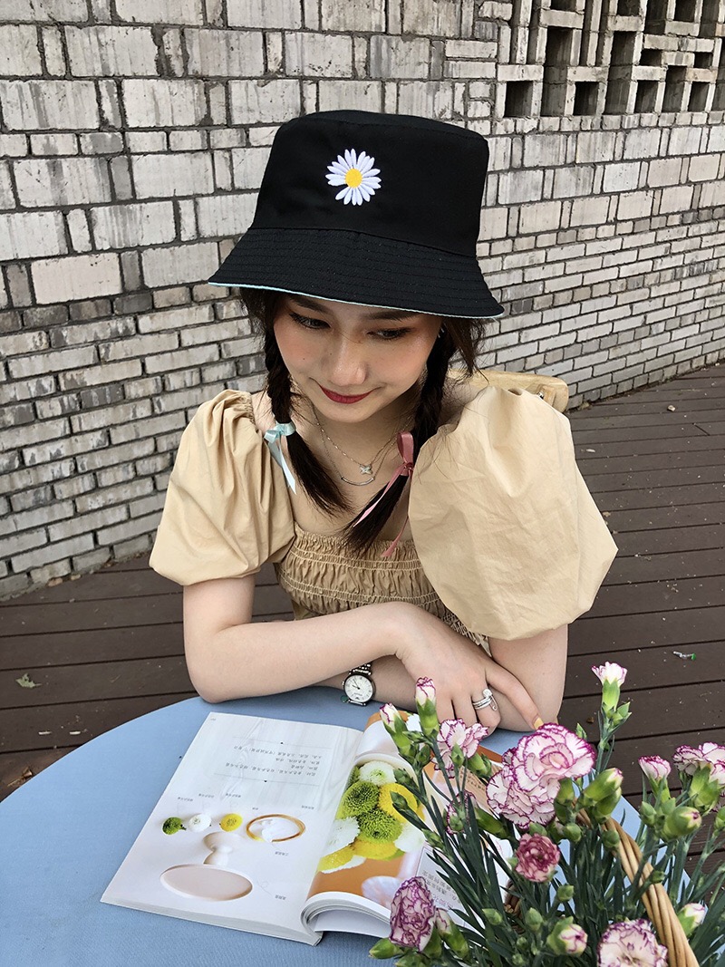 Nón Kết, Mũ Bucket 2 Mặt, Nón Tai Bèo Hoa Cúc Cực Đẹp Siêu Hot MD07