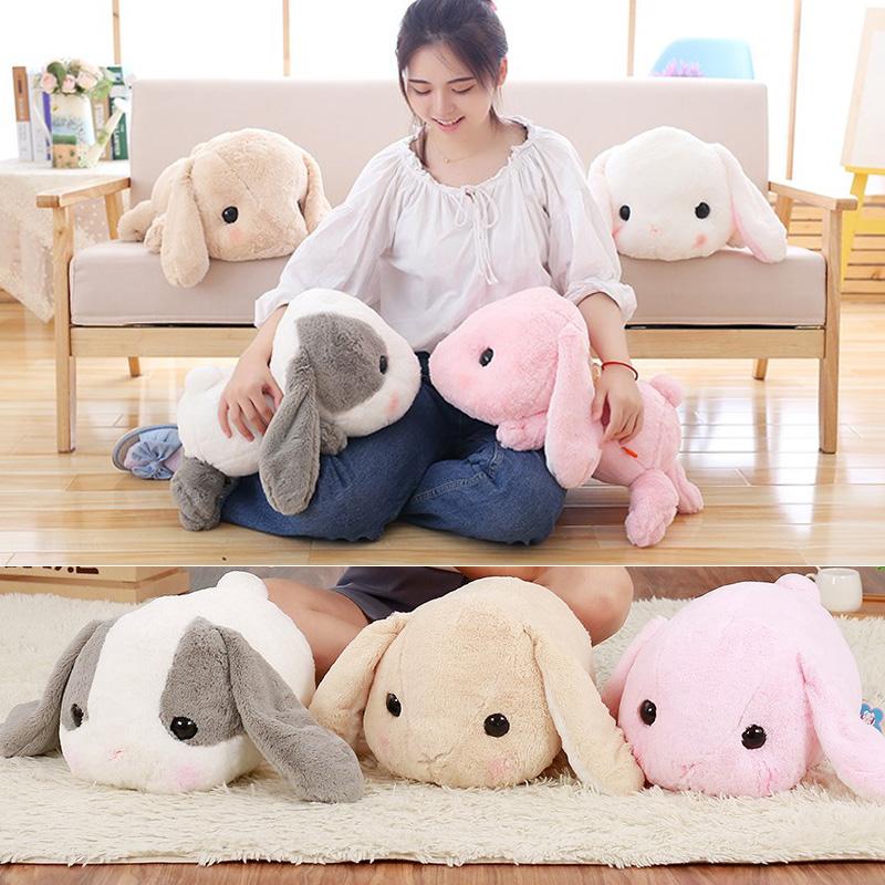 40 cm lớn dài tai thỏ động vật sang trọng đồ chơi nhồi bông bunny rabbit mềm đồ chơi trẻ em kids ngủ gối đồ chơi giáng sinh món quà sinh nhật