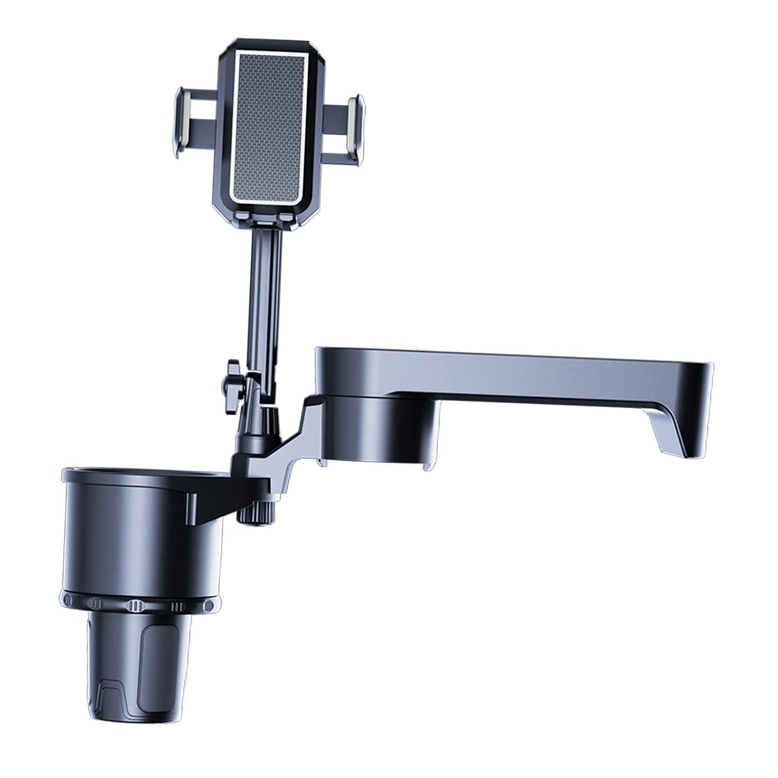 Cup Holder Expander with Tray Road Trip Essentials 360 Rotating Drink Holder