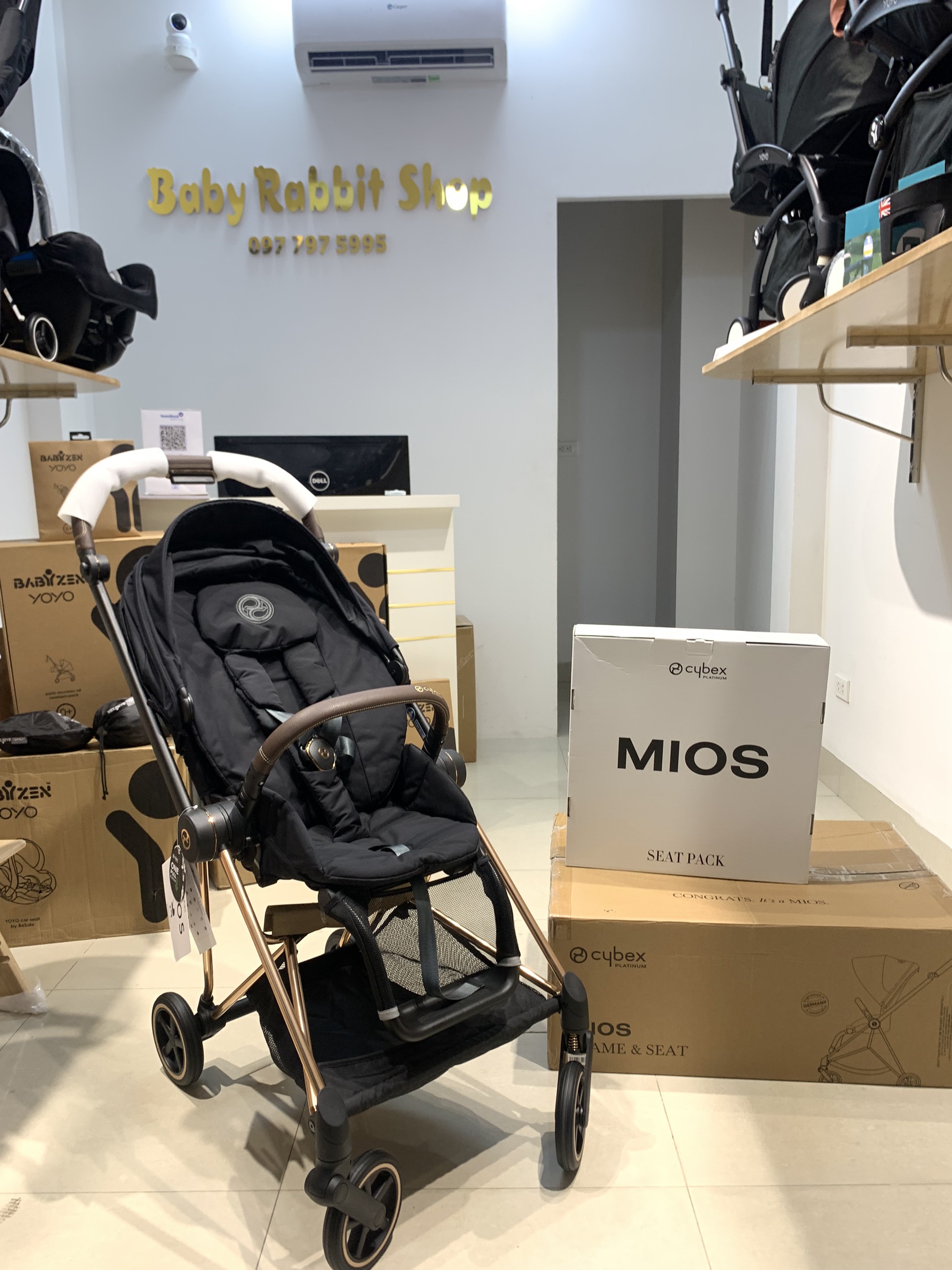 XE ĐẨY GẤP GỌN CYBEX MIOS 3 - Frame Rose Gold phiên bản mới nhất