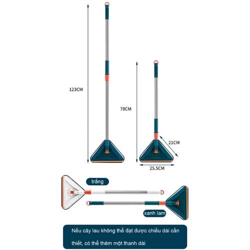 Cây lau nhà vệ sinh kính bề mặt tam giác cao cấp ️ FREESHIP ️
