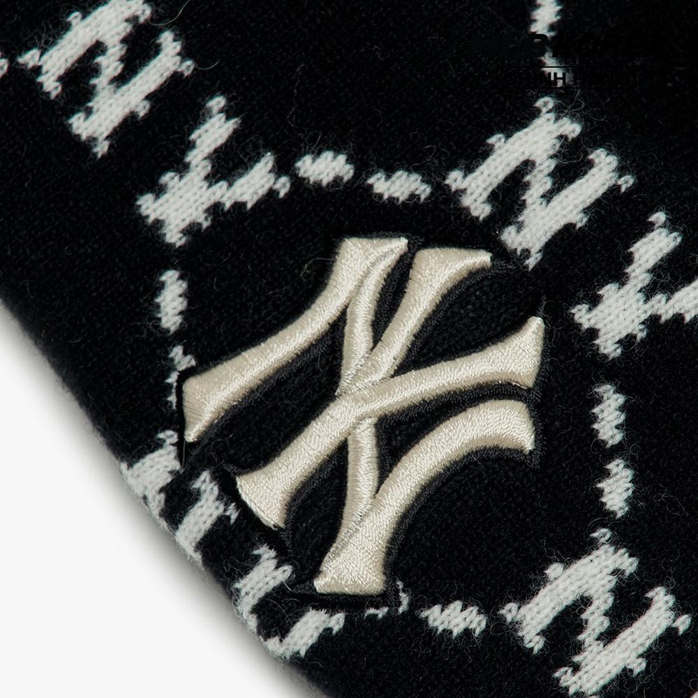 MLB - Nón len thêu logo Dia Monogram Beanie 3ABNMM126