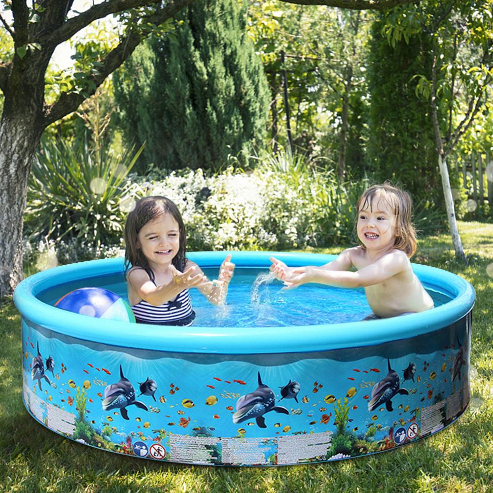 Bể bơi di động bằng nhựa cho trẻ sơ sinh 155x30cm