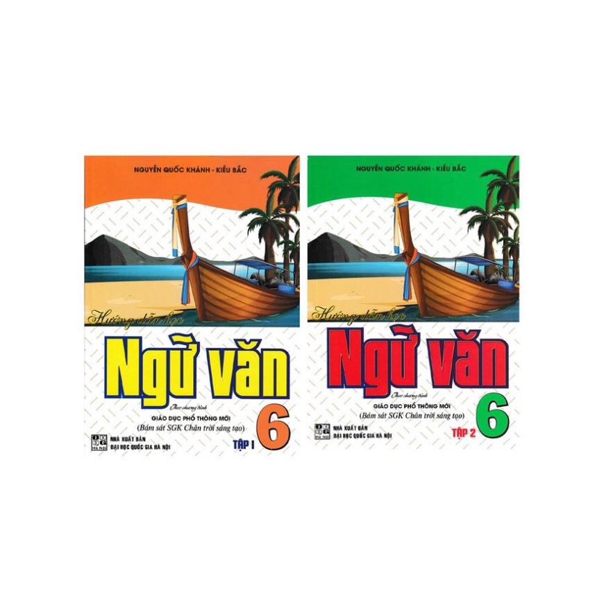 Sách - Combo hướng dẫn học ngữ văn 6 - tập 1+2 HA-MK