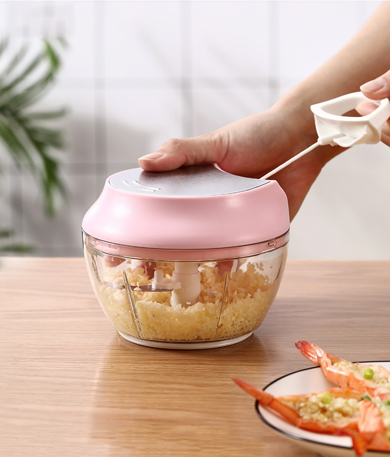 Dụng Cụ Xay Tỏi Ớt Đồ Ăn Dặm Cho Bé Thiế t Kế Nhỏ Gọn Tiện Lợi