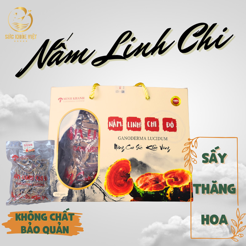 Nấm Linh Chi Đỏ Thái Lát 100gr 250gr - Công nghệ sấy thăng hoa hiện đại