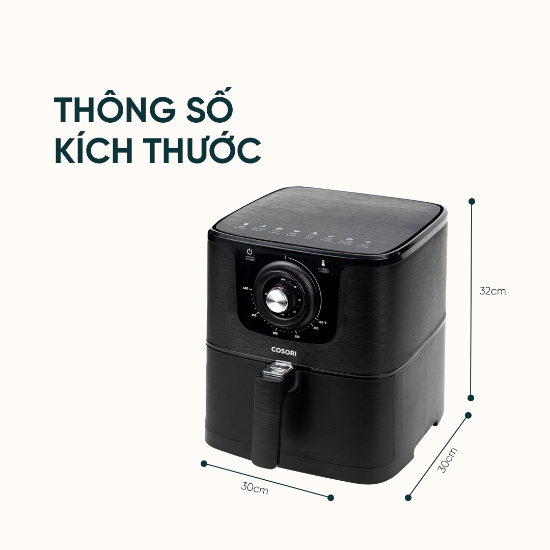 NỒI CHIÊN KHÔNG DẦU COSORI CO158- AF/5.5L- HÀNG CHÍNH HÃNG