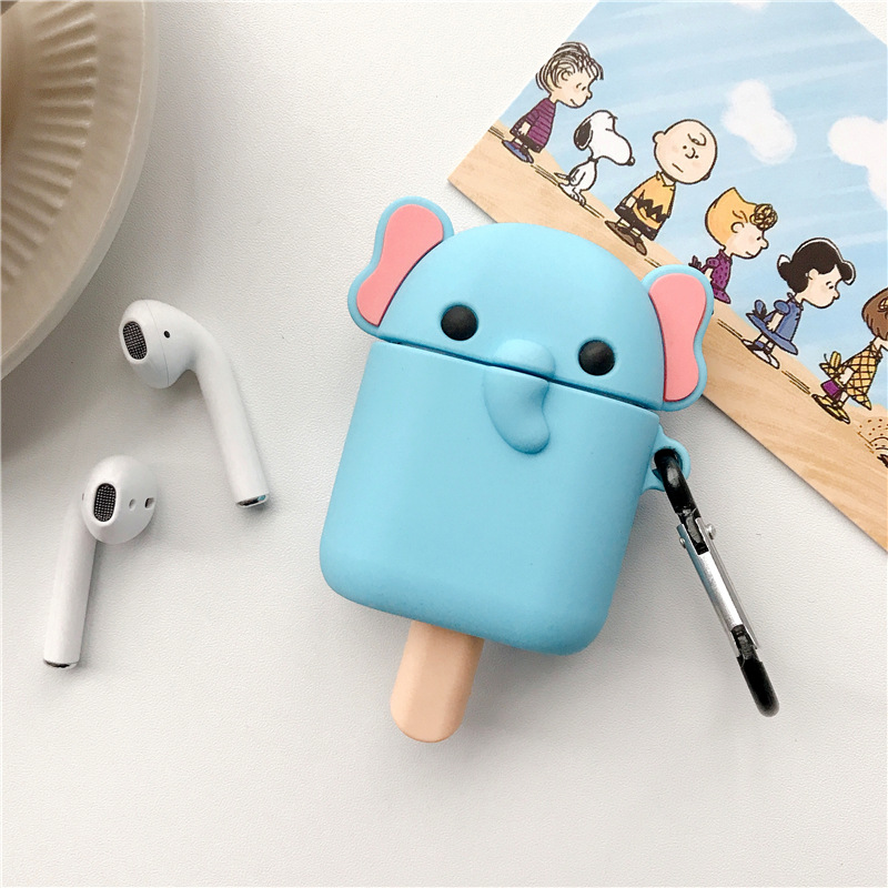 Bao Case Ốp bảo vệ cho Airpods 1 / Airpods 2 Hình Que Kem Thú Cute