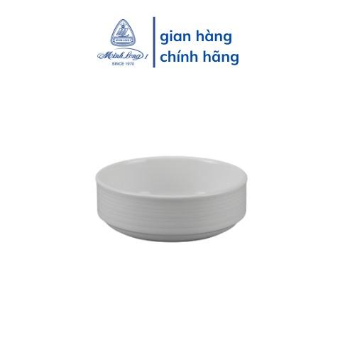 Set 5 Tô Sứ Cao Cấp Minh Long 12 cm - FS sọc - Trắng