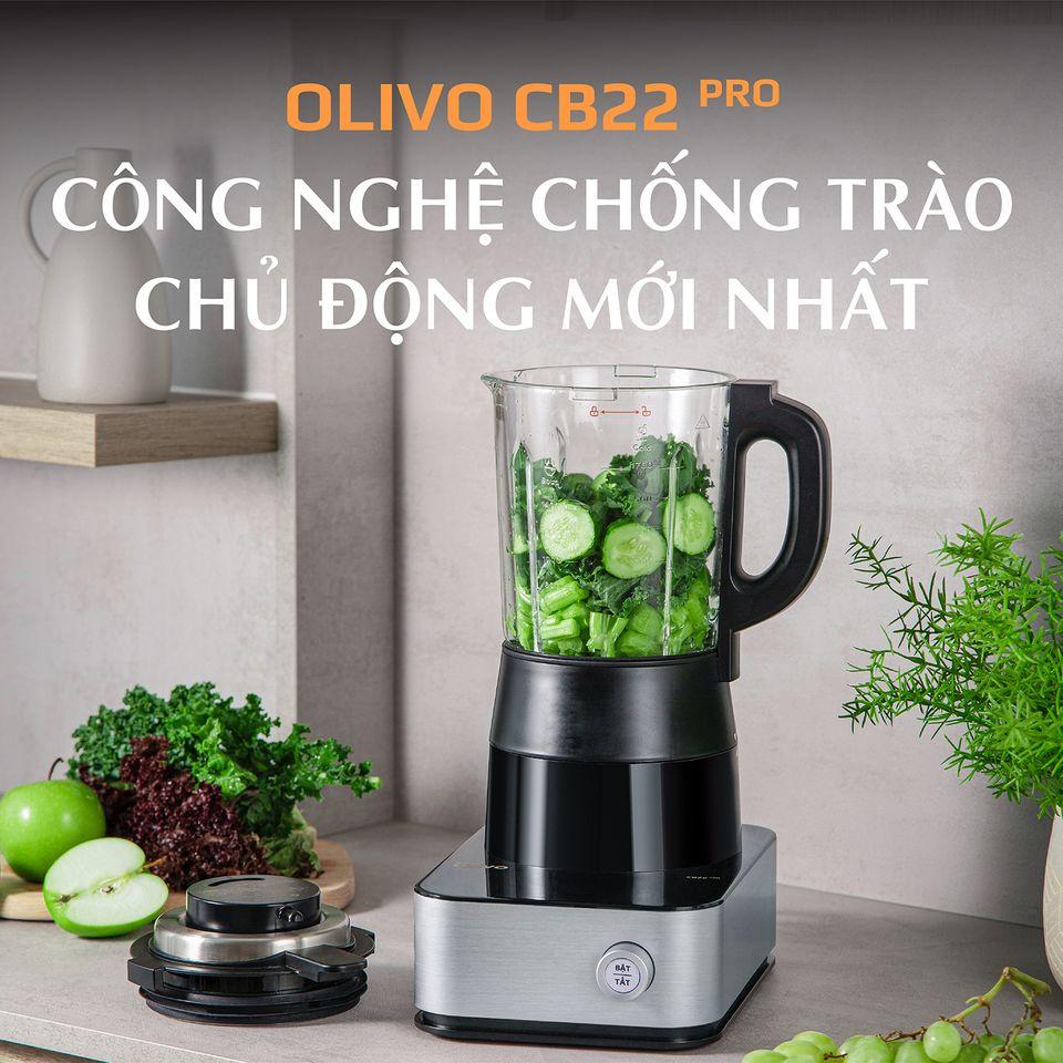 Máy Làm Sữa Hạt Olivo CB22 Pro, 1800W-1.75Lit,14 Chế Độ Xay Nấu Đa Năng, Hàng Chính Hãng