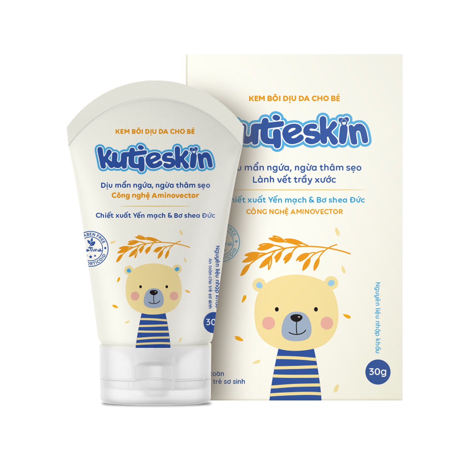 Hình ảnh Kutieskin 30gr Kem mẩn ngứa – hăm Kutieskin