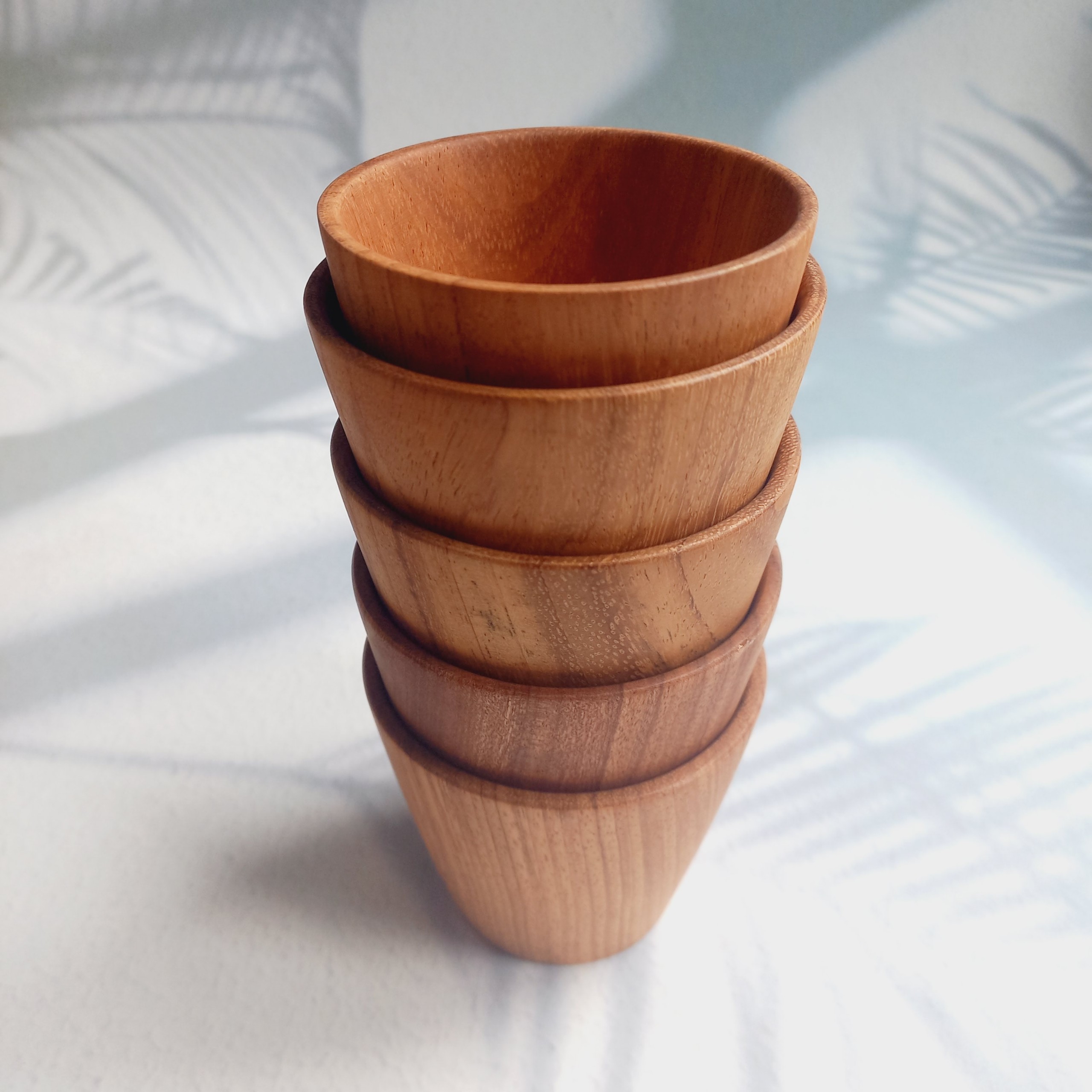 Cốc Gỗ Gõ Màu Cam Thân Trụ Xinh Xắn 7x8cm Uống Nước, Trà, Cà Phê, Cốc Gỗ Decor Trang Trí Chụp Ảnh Của Vitrapro