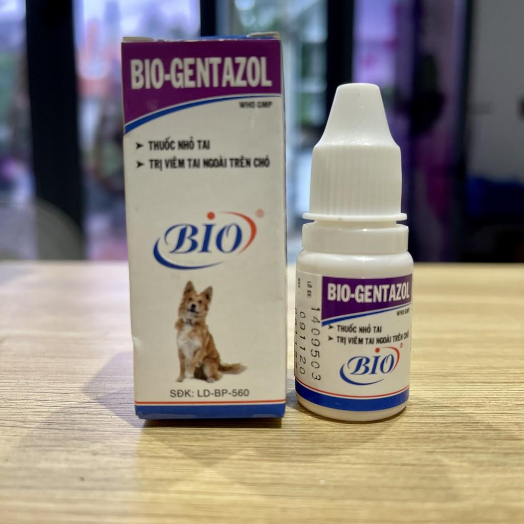 Thuốc nhỏ tai Bio - Gentazol trị viêm tai ngoài cho chó 10ml