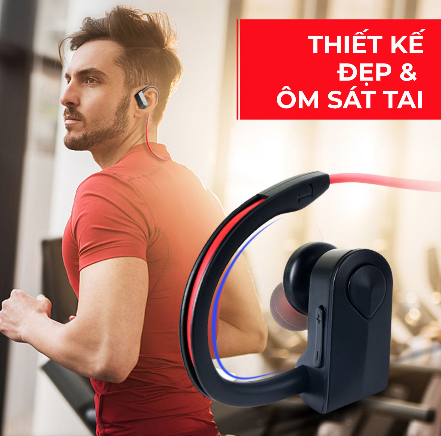 Tai nghe thể thao kết nối bluetooth 5.0 K98, siêu trầm mạnh mẽ - Hàng nhập khẩu