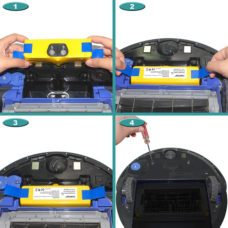 6800mAh Akku Für iRobot Roomba 500 600 700 800 900 580 620 770 780 Dòng pin Ni-MH/ Li-ion 536 555 560 580 Màu pin: 1 Picec Li-ion 6.8Ah