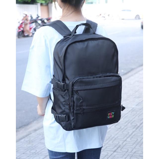Balo học sinh, sinh viên thời trang unisex với chất dù cao cấp nhẹ bền - BOM