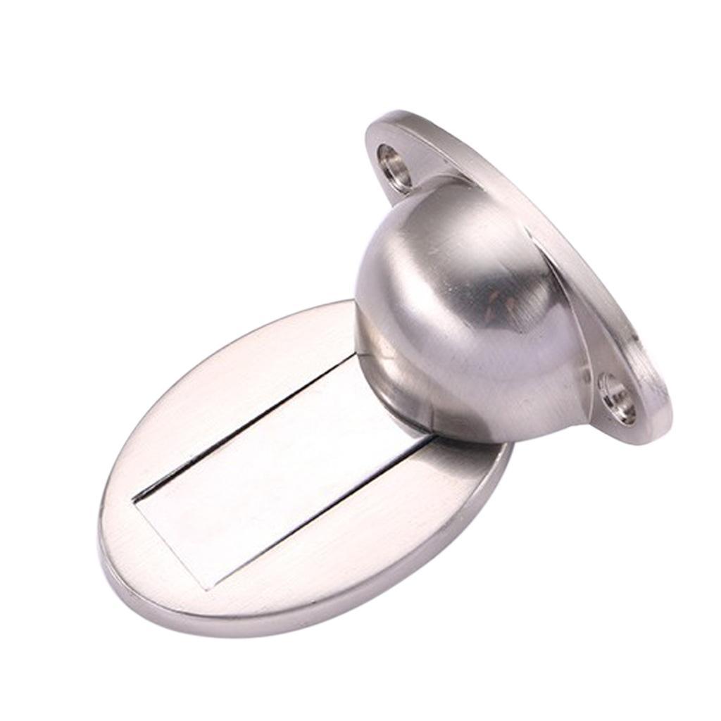 Alloy Magnetic Doorstop Door Stopper Door Catcher Holder Safety Close Silver