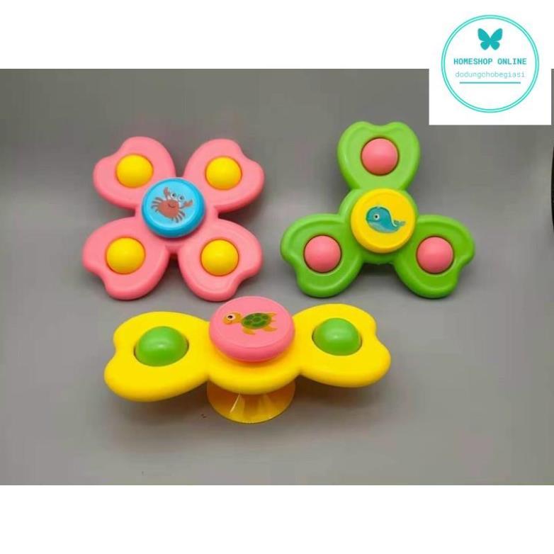 Set 3 đồ chơi con quay spinner hình côn trùng vui nhộn cho bé