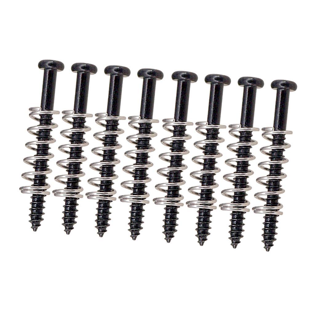 Set of 16 Iron Guitar Bass Pickup Humbucker Ring Mount Screws String Instrument Parts