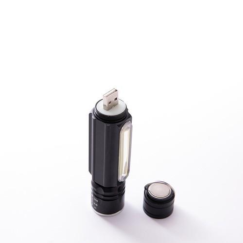 Giá Siêu rẻ-Đèn pin nhật bản - Đèn pin mini đa năng bóng Q5L siêu sáng có đèn trên thân - Chế độ sạc USB Zoom LED