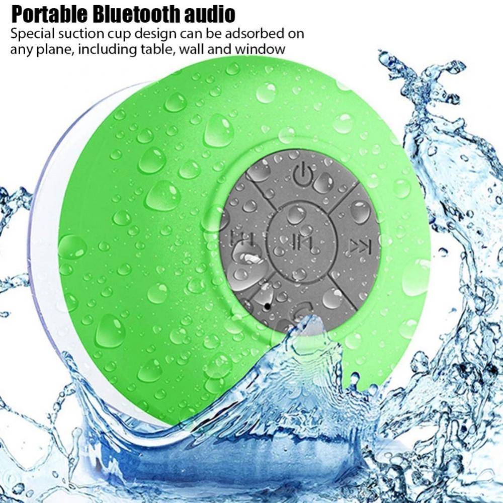 Loa nhỏ Chống nước Gọi điện thoại rảnh tay Loa Bluetooth Cốc hút Loa sạc USB di động Phòng tắm Màu sắc: 01