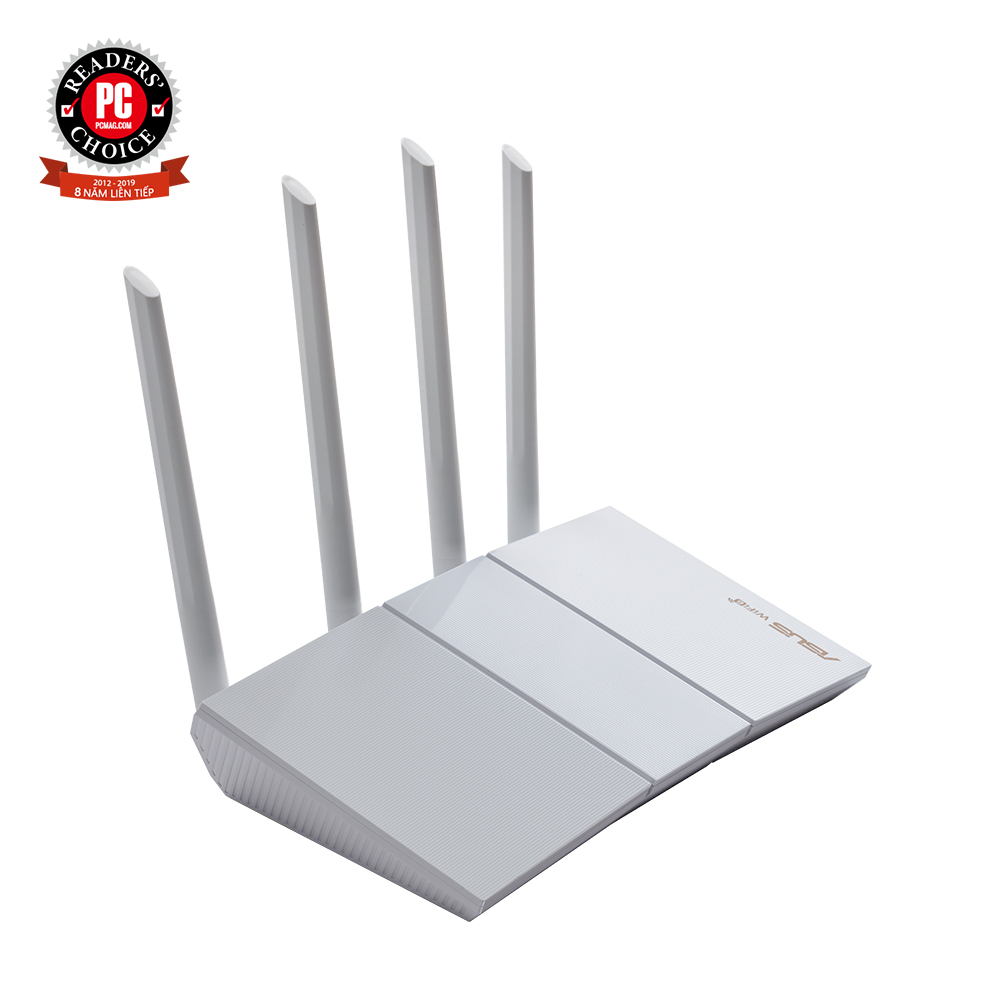 Router Wifi Asus RT-AX55 (Trắng) Chuẩn AX1800 Dual Band WiFi 6 - Hàng Chính Hãng