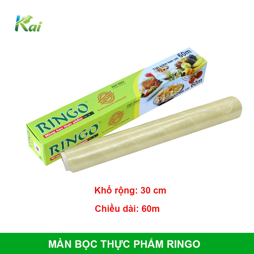 MÀNG BỌC THỰC PHẨM NHÃN HIỆU RINGO loại R60/R200/R400, ĐA DẠNG KÍCH THƯỚC, HÀNG CHÍNH HÃNG