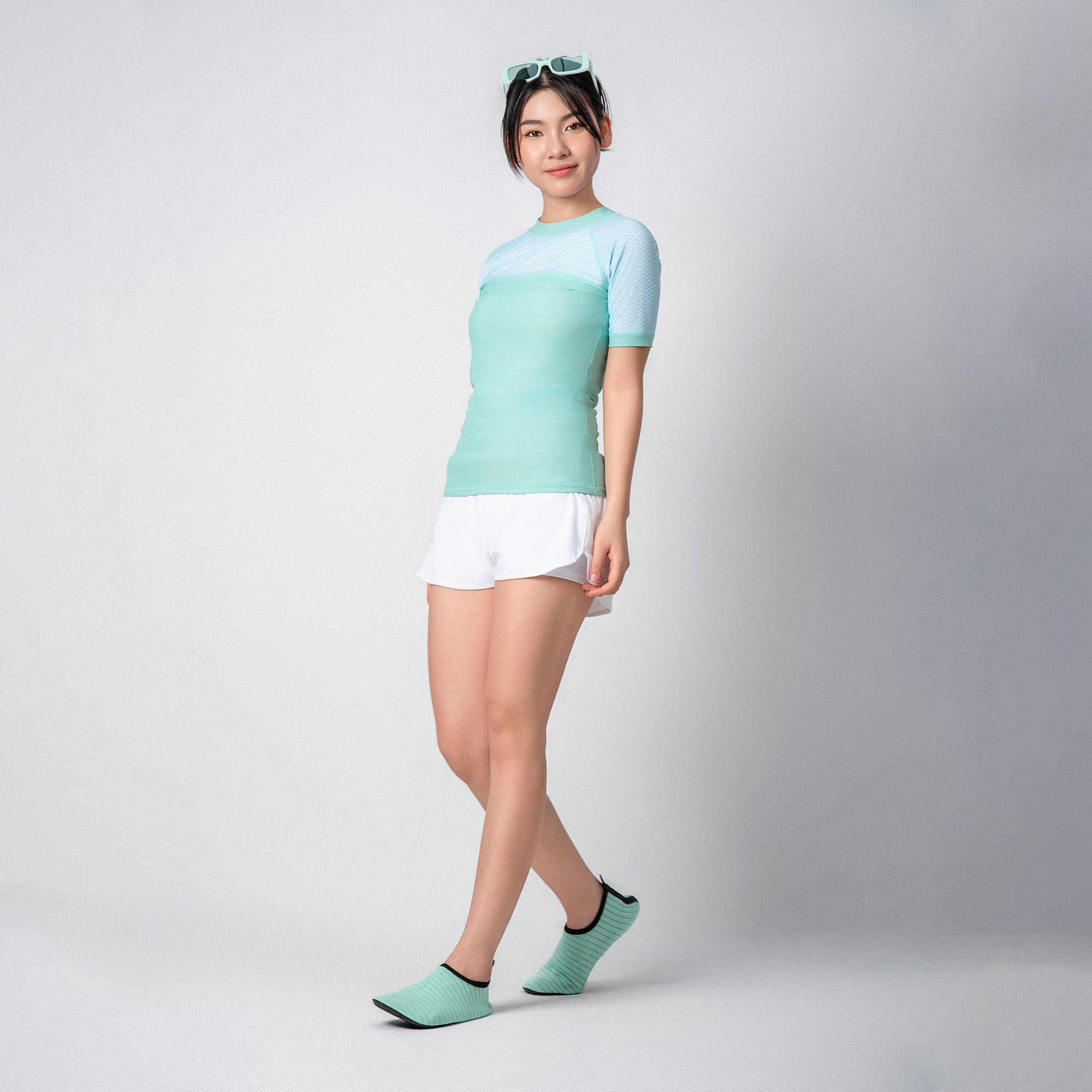 Destiny Clara Áo bơi nữ tay ngắn SOBIE