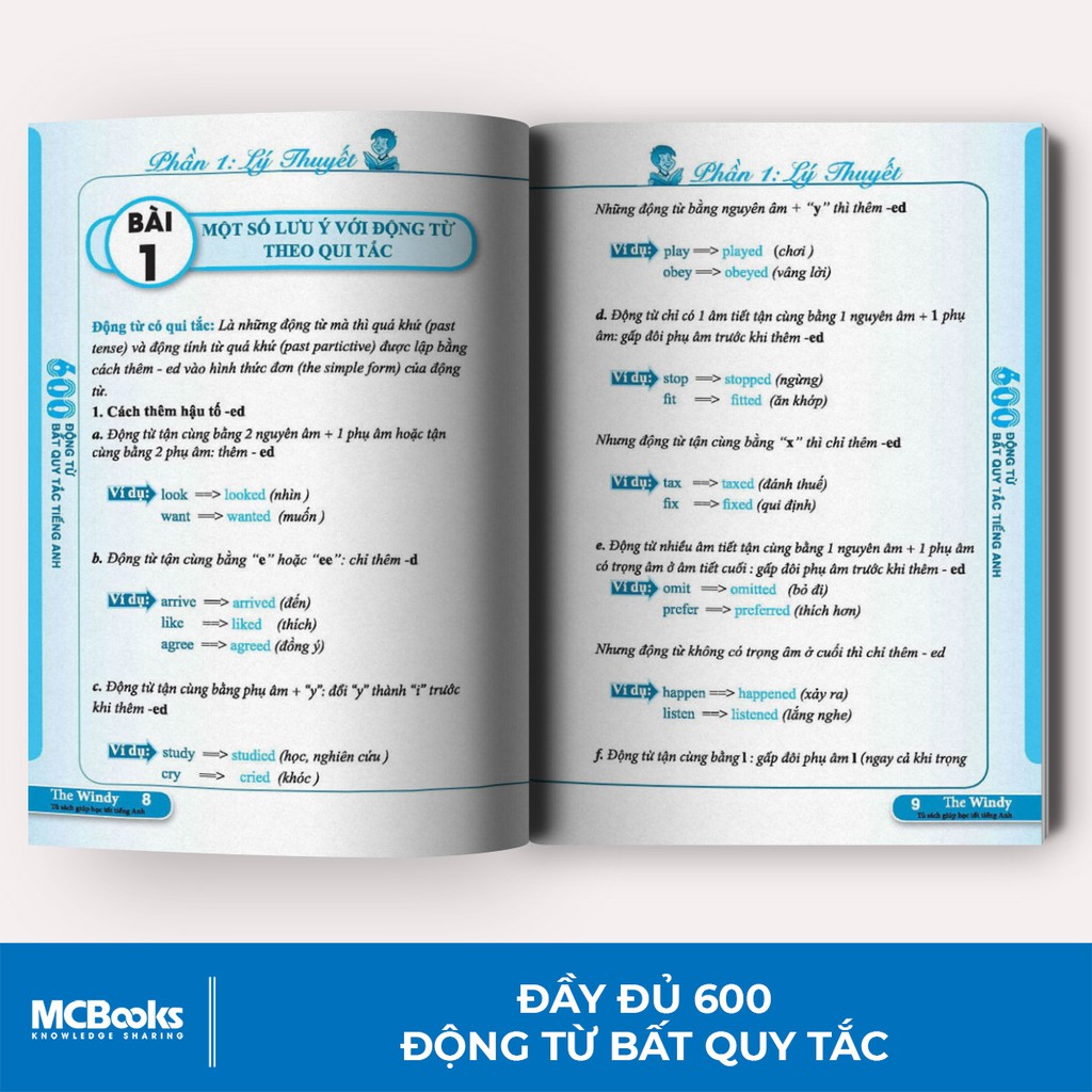 Sách 600 Động Từ Bất Quy Tắc Trong Tiếng Anh Cho Người Học Ngữ Pháp Căn Bản - Học Kèm App Online