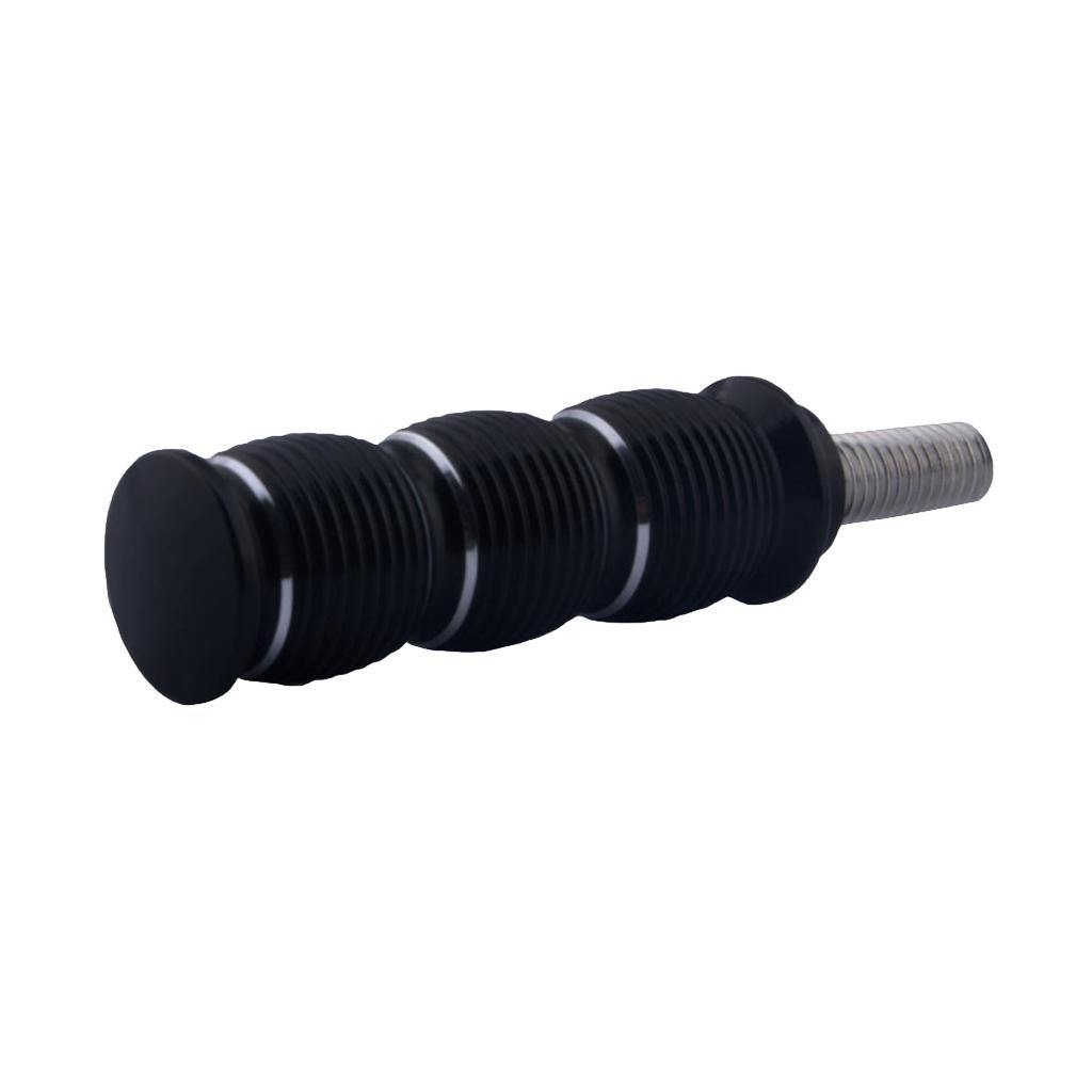2pcs CNC Motorcycle Ribbed Toe Peg for Victory Cross Country Black