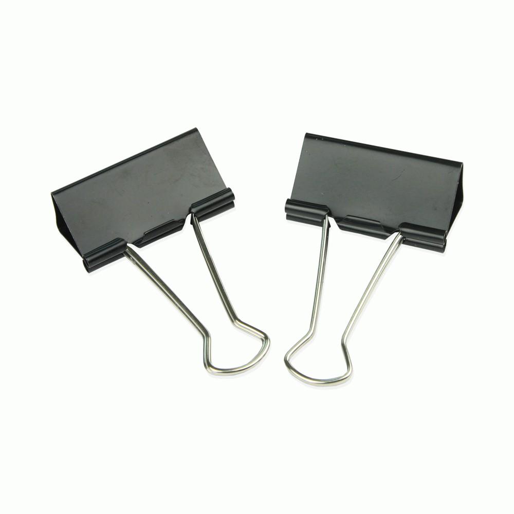 Kẹp bướm, kẹp giấy đen Hồng Hà 25mm - 6634