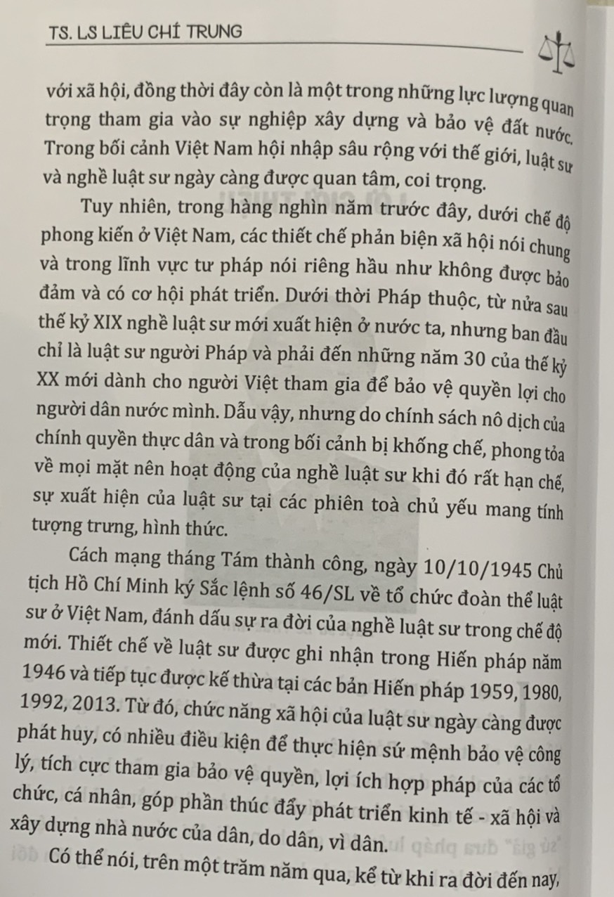Luật Sư và Nghề Luật Sư Ở Việt Nam